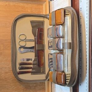 Vintage Men's Travel Kit Leather Western Germany